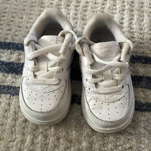 Infant White Air Force ones.